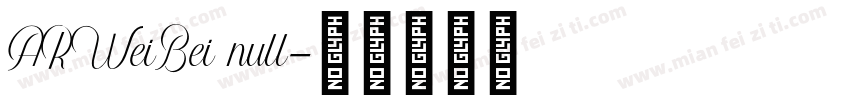 ARWeiBei null字体转换